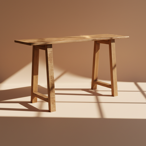 Console legno recuperato senza traverso