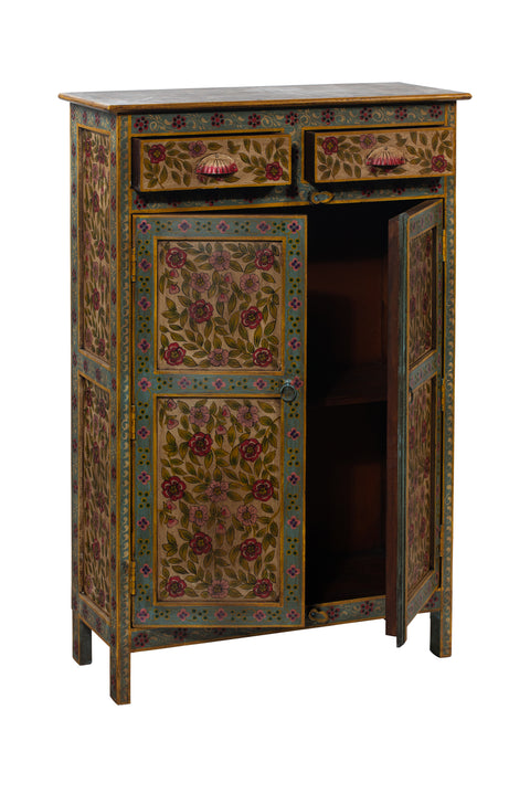 Frida - High Sideboard in Hand Decorated Mango Wood