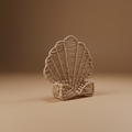 Coquille Crema Sfondo Taupe