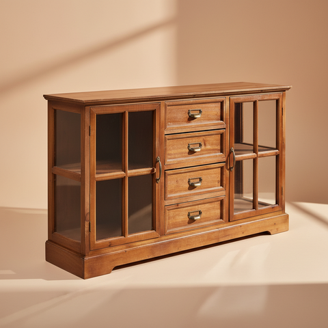 Credenza coloniale sfondo neutro