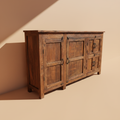 Credenza grande teak sfondo neutro