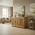 Credenza in legno naturale estesa