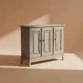 Credenza shabby chic 3 ante sfondo neutro