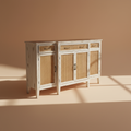 Credenza shabby chic sfondo taupe