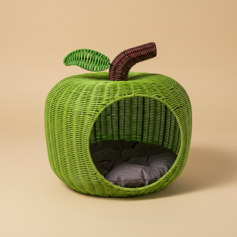 Cuccia Pet Baskets mela verde su sfondo neutro