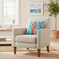 Cuscino corallo in ambiente living
