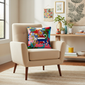 Cuscino folk messicano in ambiente living