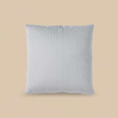 Cuscino Treccia grigio sfondo neutro