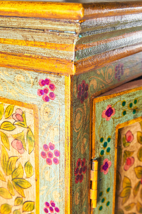 FRIDA - ARMADIO 2 ANTE CON CASSETTO ROSSO/VERDE