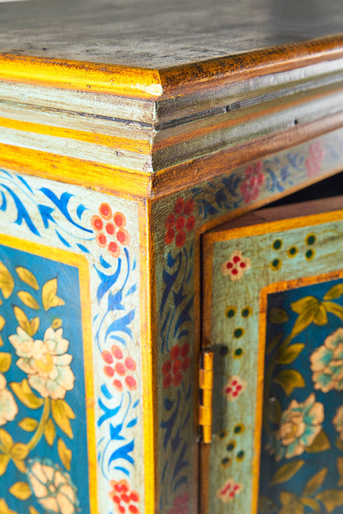 FRIDA - ARMADIO 2 ANTE CON CASSETTO VERDE/BLUE