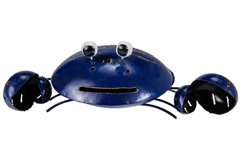 Porta espirales antimosquitos con forma de cangrejo en hierro azul