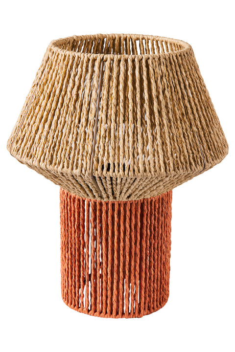 Jamaica - Abat Jour Base Orange Detachable Natural Hat