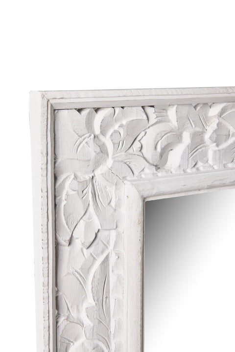 SPECCHIO BIANCO CON DECORI