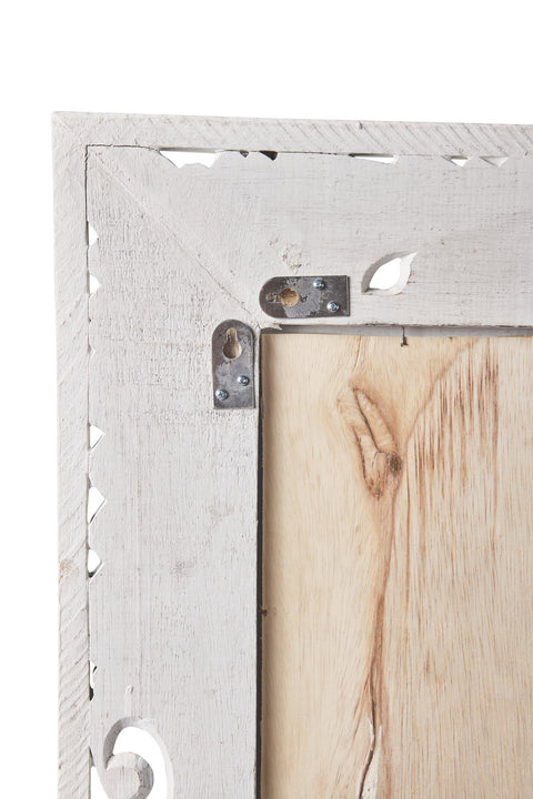 SPECCHIO BIANCO CON DECORI