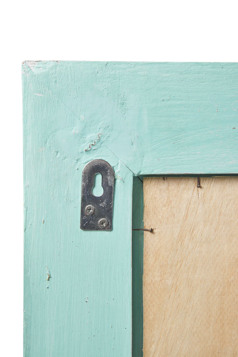 SQUARE - SPECCHIO TURCHESE MOTIVO QUADRETTO