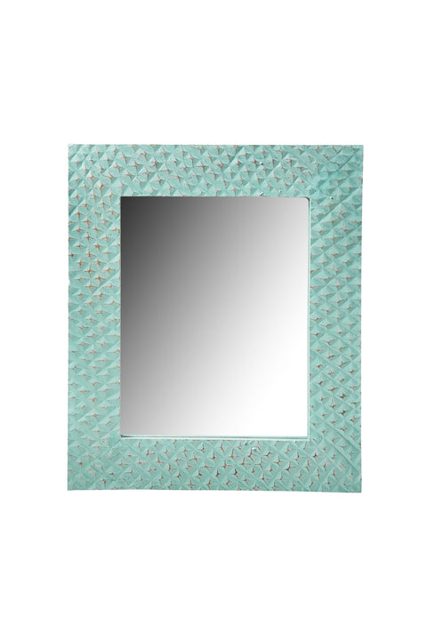 SPRING - SPECCHIO TURCHESE MOTIVO QUADRETTO