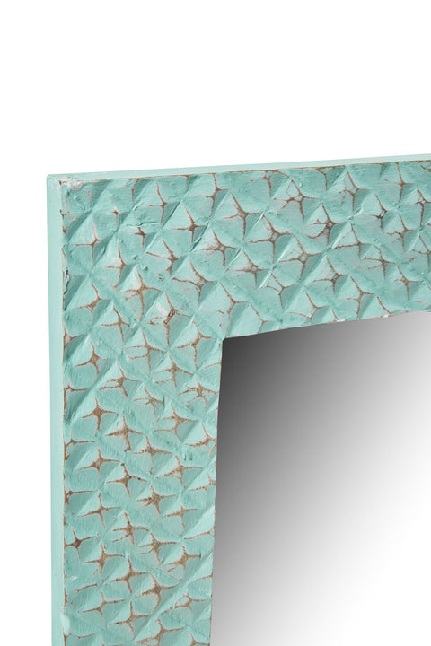 SPRING - SPECCHIO TURCHESE MOTIVO QUADRETTO