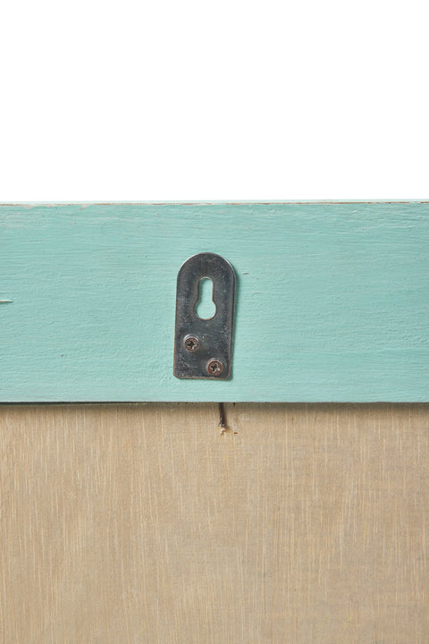 SPRING - SPECCHIO TURCHESE MOTIVO QUADRETTO