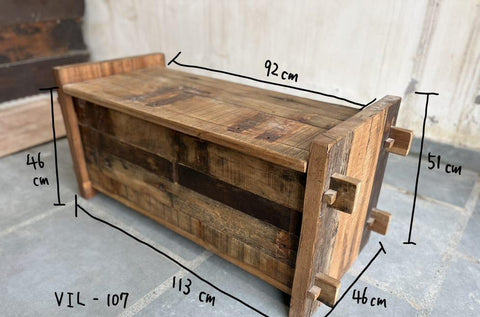 WD. BOX - RECLAIMED WOOD TRUNK