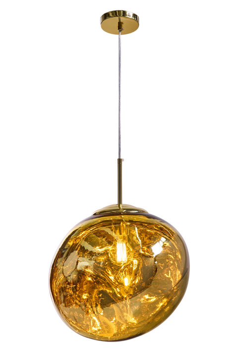 LAGOS - LAMPADARIO BOLLA GRANDE ORO