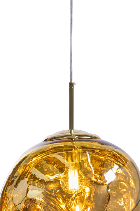 LAGOS - LAMPADARIO BOLLA GRANDE ORO