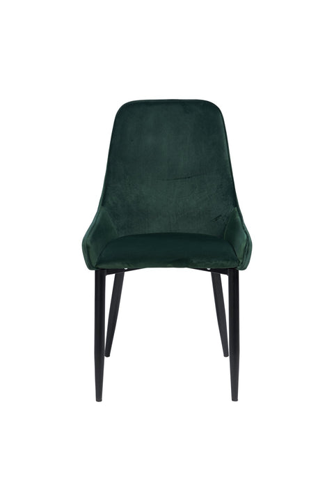 ELIZABETH - SEDIA IN VELLUTO GREEN