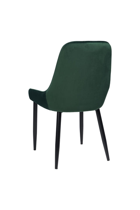 ELIZABETH - SEDIA IN VELLUTO GREEN