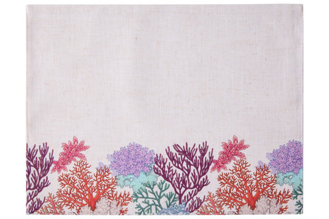 SEYCHELLES - SOTTOPIATTI SET 1/4 FONDO MARINO