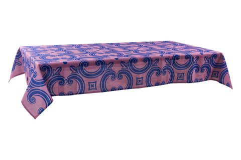 MONTEROSSO - TOVAGLIA STAMPO DECORO BLU, ROSSO 150X240 C/6TOVAGL