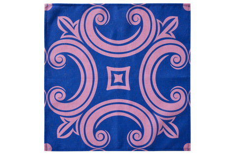 MONTEROSSO - TOVAGLIA STAMPO DECORO BLU, ROSSO 150X240 C/6TOVAGL