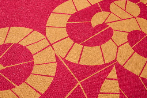 SITGES - SOTTOPIATTI SET 1/4 STAMPA CUORE GIALLO ARANCIO