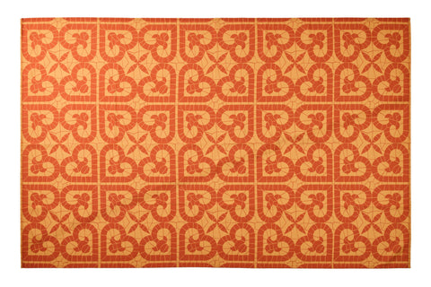 IBIZA - TOVAGLIA 150X240 STAMPA CUORE GIALLO ARANCIO C/6TOVAGLIO