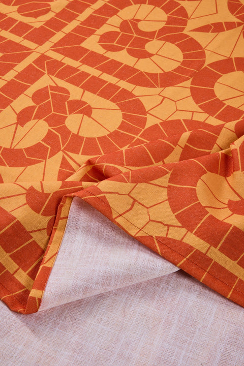 IBIZA - TOVAGLIA 150X240 STAMPA CUORE GIALLO ARANCIO C/6TOVAGLIO