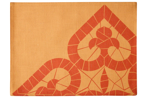 IBIZA - SOTTOPIATTI SET 1/4 DISGNO CUORE GIALLO ARANCIO