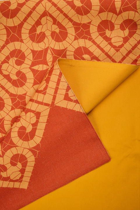 IBIZA - RUNNESR SET 1/2 STAMPO CUORE GIALLO ARANCIO