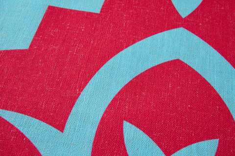 RABAT - SOTTOPIATTI SET 1/4 FANTASIA ROSSA AZZURRA