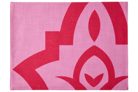 RABAT - SOTTOPIATTI SET 1/4 ROSA, ROSSO