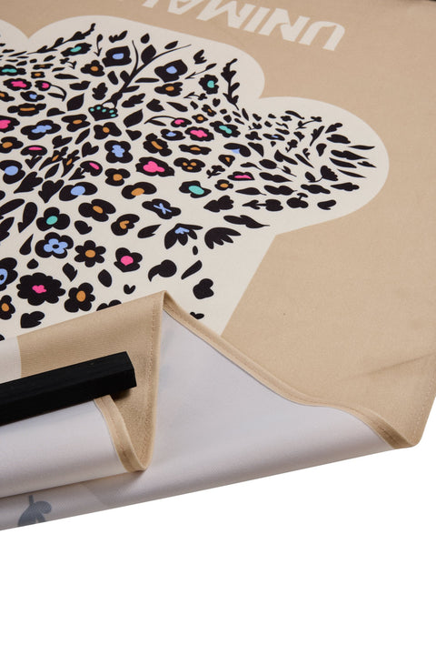 UNIMALIER - PANNELLO BEIGE 80X120 DISEGNO LEOPARDO FIORITO