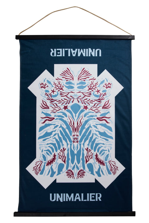 UNIMALIER - PANNELLO PROFONDO BLUE 64X97 DIS.ZEBRA CORALLINA