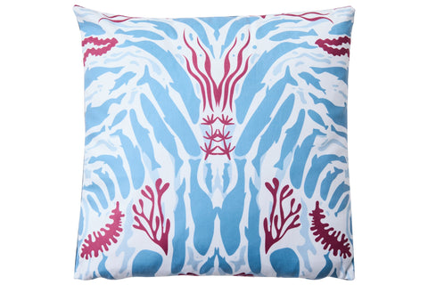 UNIMALIER - CUSCINO PROFONDO BLUE 50X50 DIS.ZEBRA CORALLINA