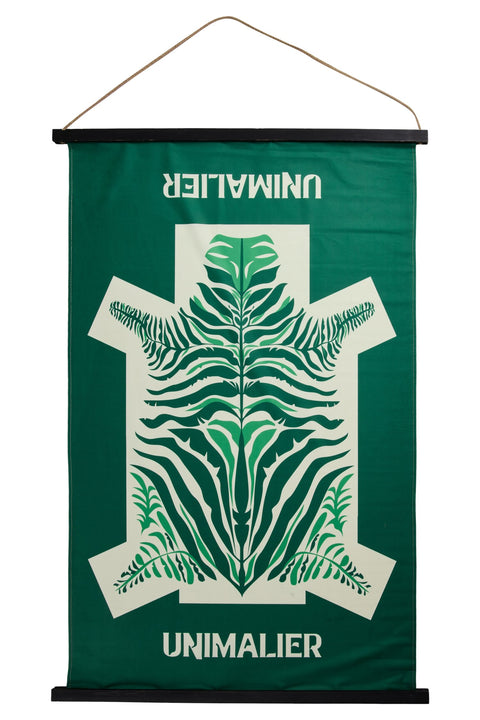 UNIMALIER - PANNELLO VERDE 64X97 DISEGNO ZEBRA BOTANICA