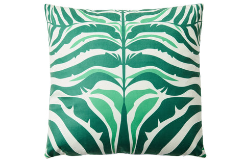 UNIMALIER - CUSCINO VERDE 50X50 DISEGNO ZEBRA BOTANICA