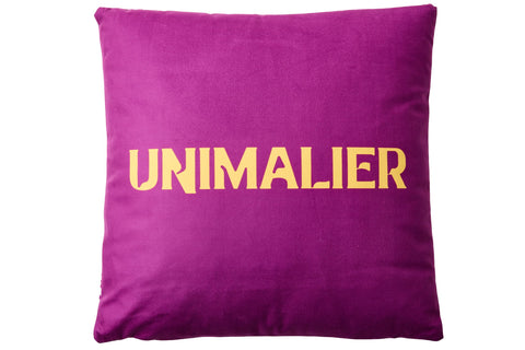 UNIMALIER - CUSCINO VIOLA 50X50 DISEGNO ZEBRA MARIPOSARIO