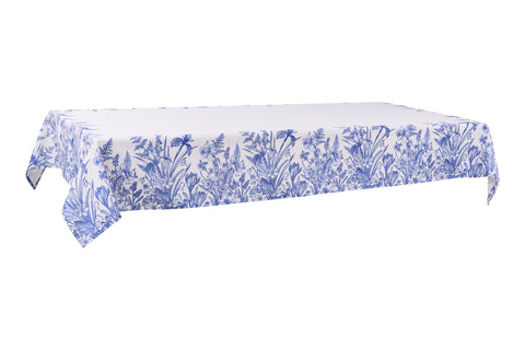 FONTAINEBLEAU - TOVAGLIA STAMPA FIORI BLU 150X300 C/8 TOVAGLIOLI