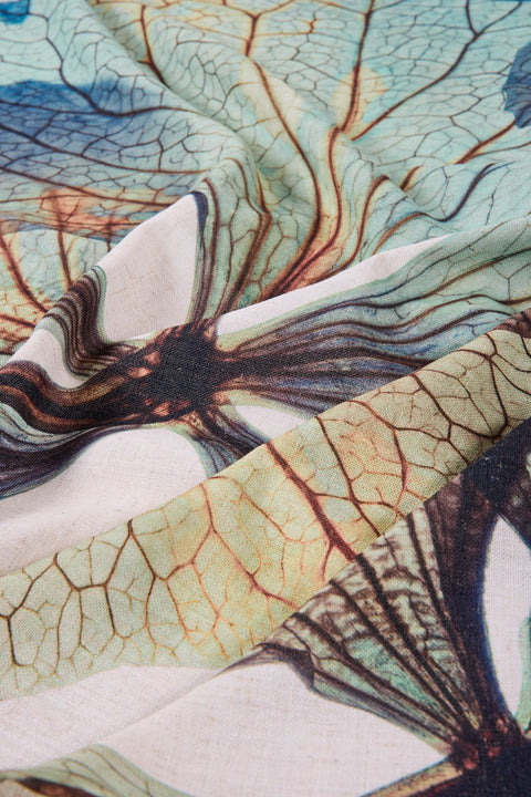 VOSGI - TOVAGLIA STAMPA FIORI BLU 150X300 C/8 TOVAGLIOLI