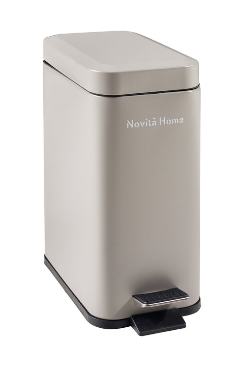 DAILY TRASH - PATTUMIERA GRIGIA OPACA SQUADRATA 5L SOFTCLOSE