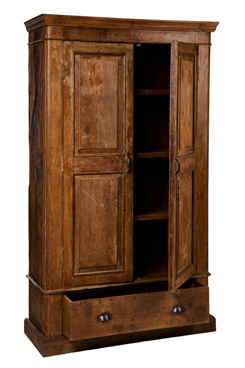 SECOLO PASSATO - ARMADIO CON CASSETTO BASSO E DUE ANTE