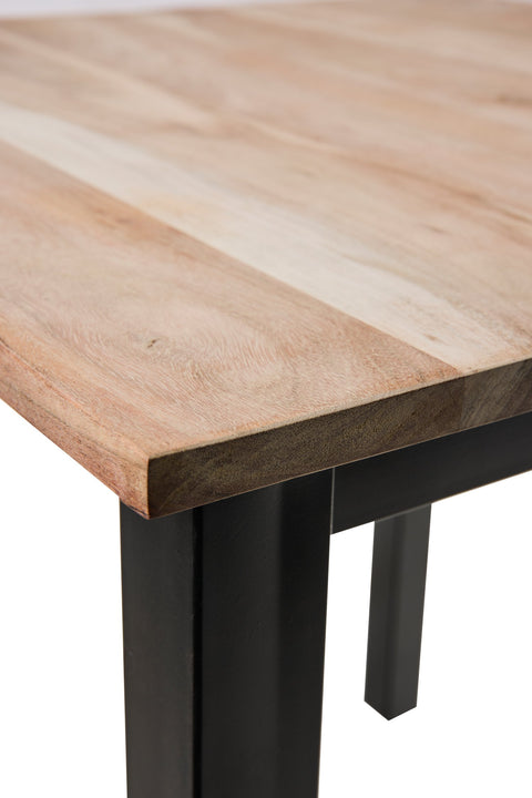 BOLTON - TAVOLO 70X70 CON GAMBE IN FERRO