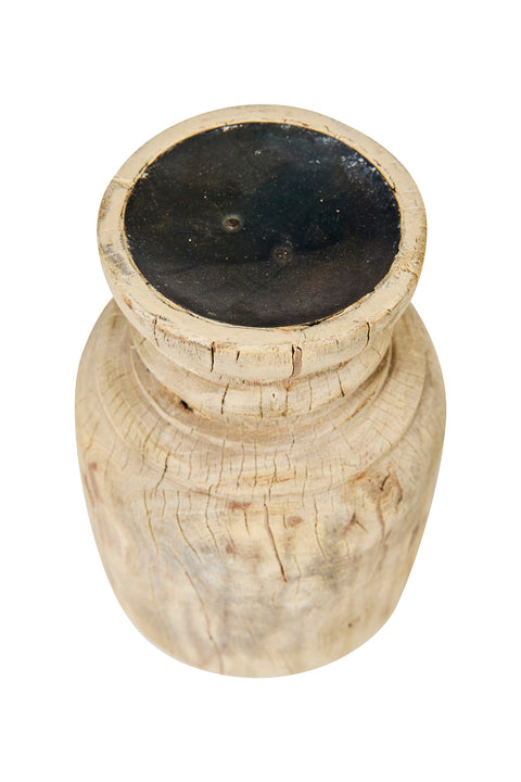 P.TA CANDELE GRANDE LEGNO RICICLATO