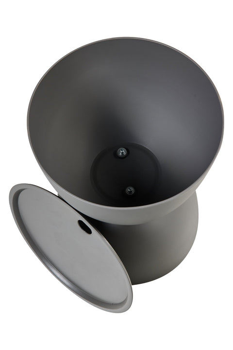 ZENO - TAVOLINO CON CONTENITORE IN PP GRIGIO